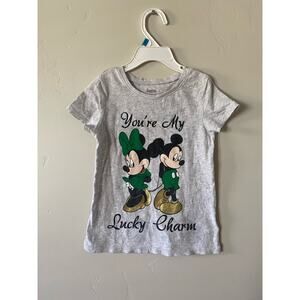 Old Navy Disney Mickey and Minnie "You're My Lucky Charm" St. Patricks Day Tee